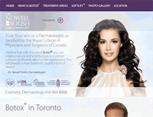 Tablet Screenshot of botoxclinic.ca